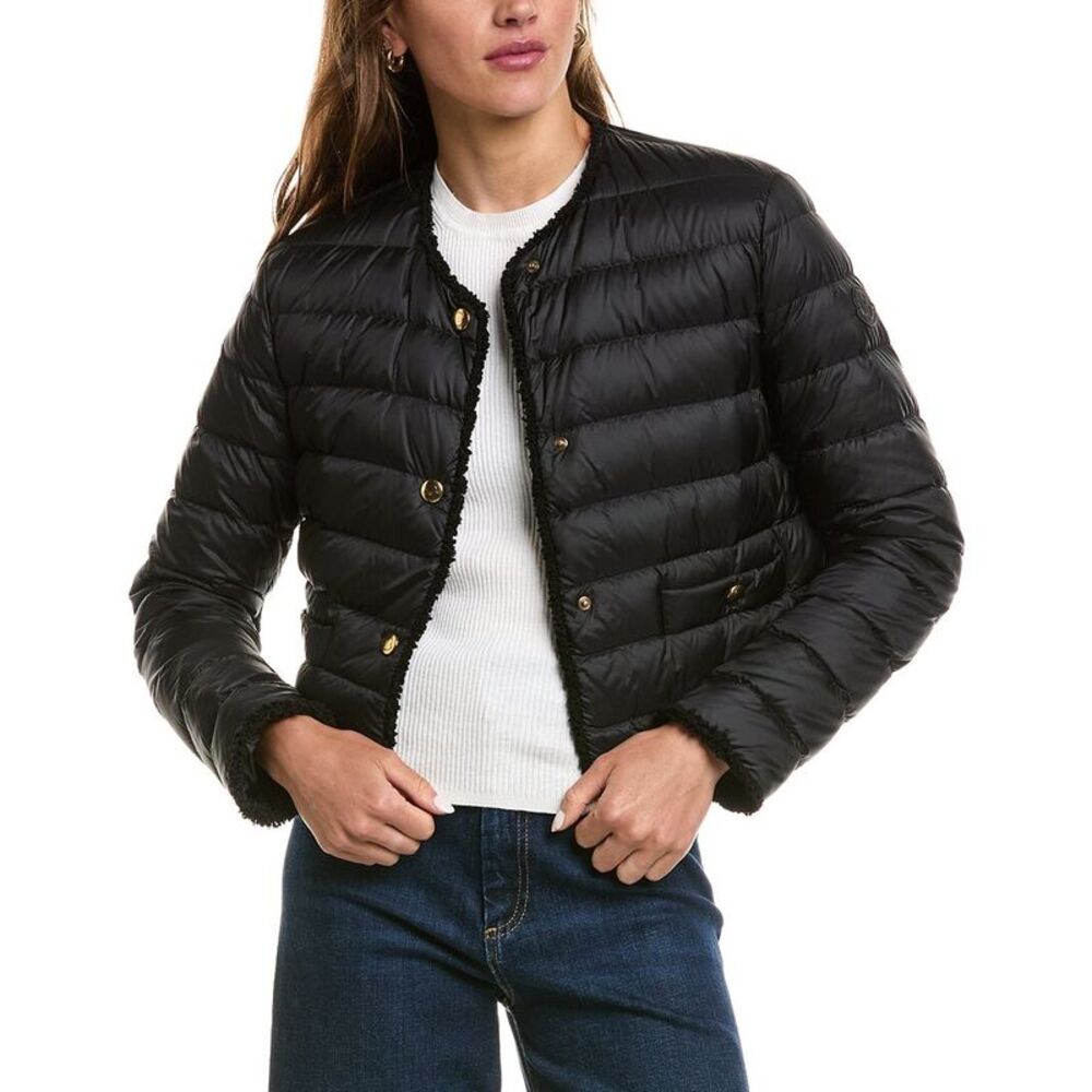 Moncler Womens  Fleurs Jacket, Black